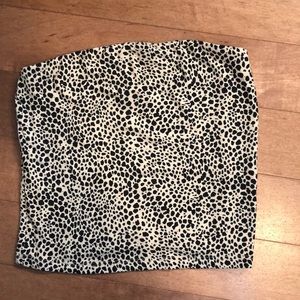 Cheetah tube top
